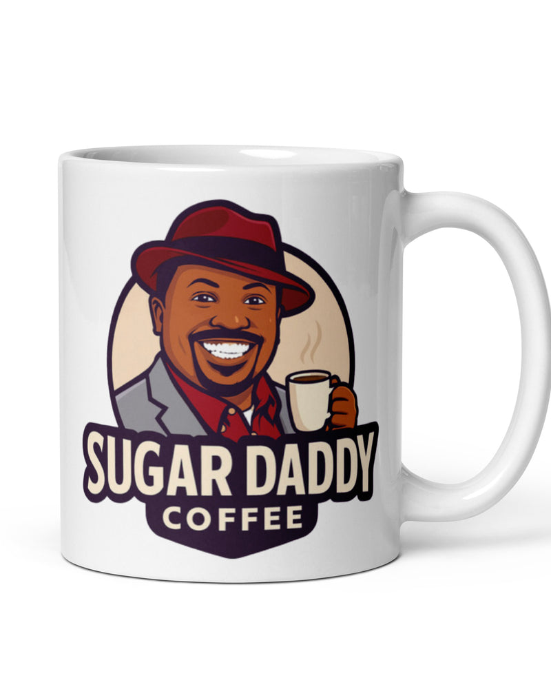 White glossy mug